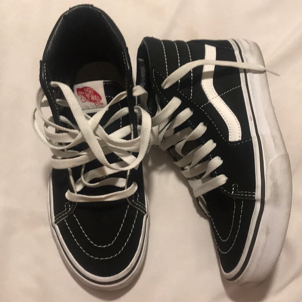 Hi top vans (kids size 3.5) grade school